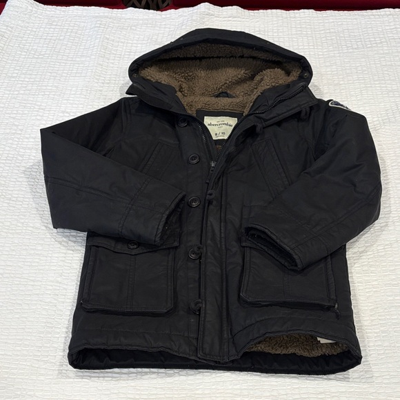 Abercrombie & Fitch Other - Abercrombie & Fitch Kids Black Jacket with Logo Patch